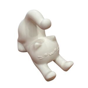 Cute Cat Phone Stand & Paint-Your-Own Figurine DIY Coloring Toy | Desk Accessory
